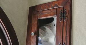 Copri quadro interruttori in legno